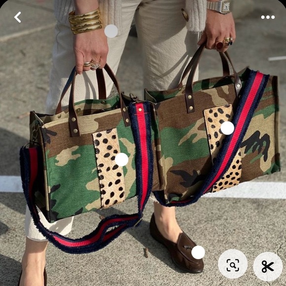 Parker Thatch Handbags - Parker Thatch CAMO LEOPARD Medium Mimi Bag
